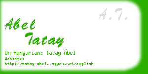 abel tatay business card