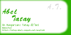 abel tatay business card